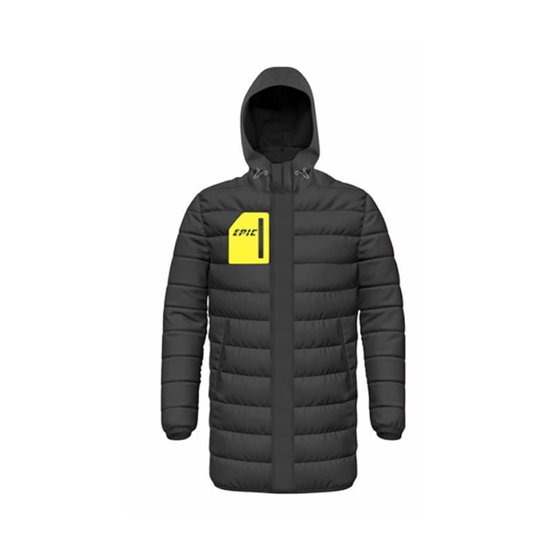 Black Long Puffer Jacket - Image 2