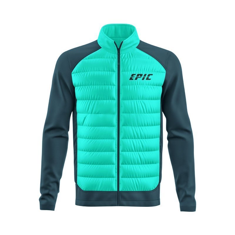 Sea Green Men Hybrid Jacket - Image 2