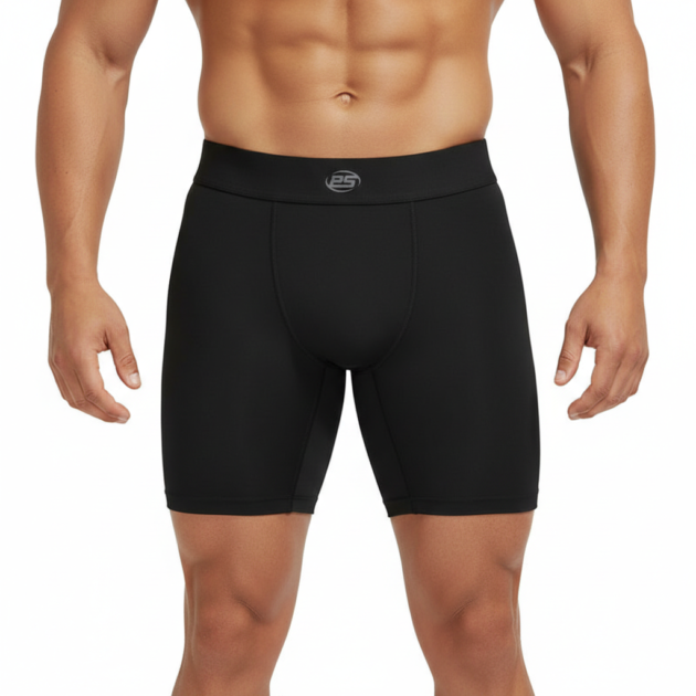 BLACK COMPRESSION SHORT