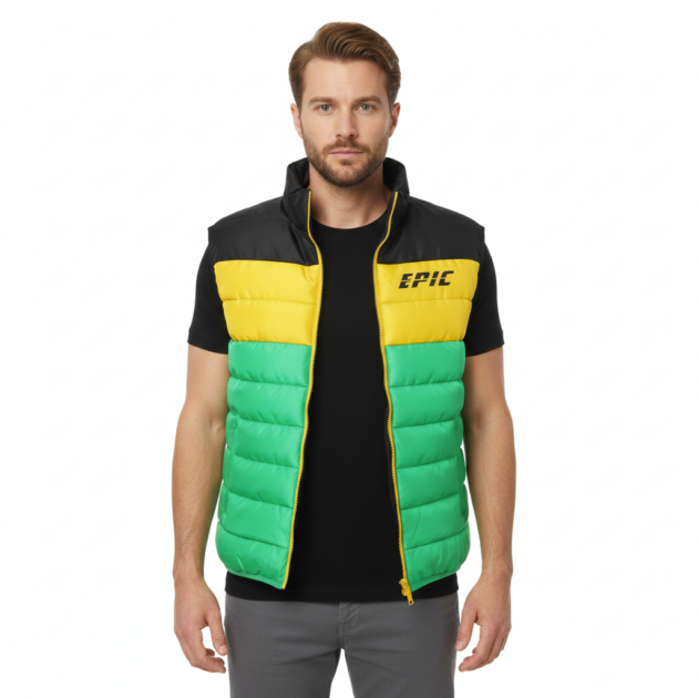 Multi Color Puffer Vest 01