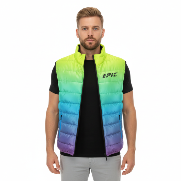 Multi Color Puffer Vest 06