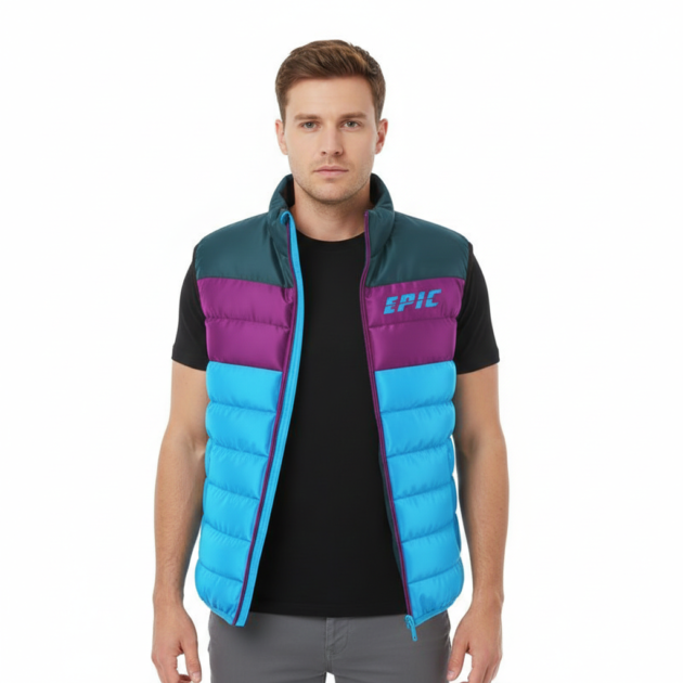 Multi Color Puffer Vest 03