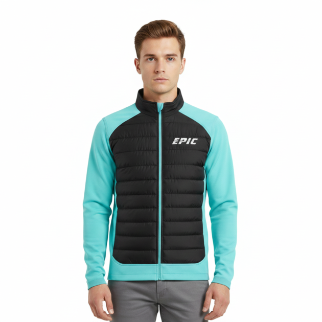 Sea Green Men Hybrid Jacket