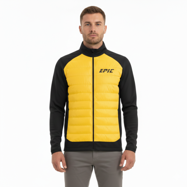 Yellow Men Hybrid Jacket