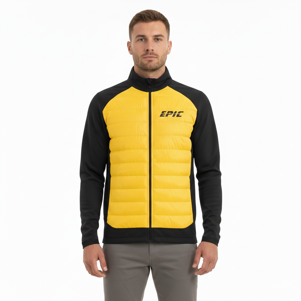 Yellow Men Hybrid Jacket