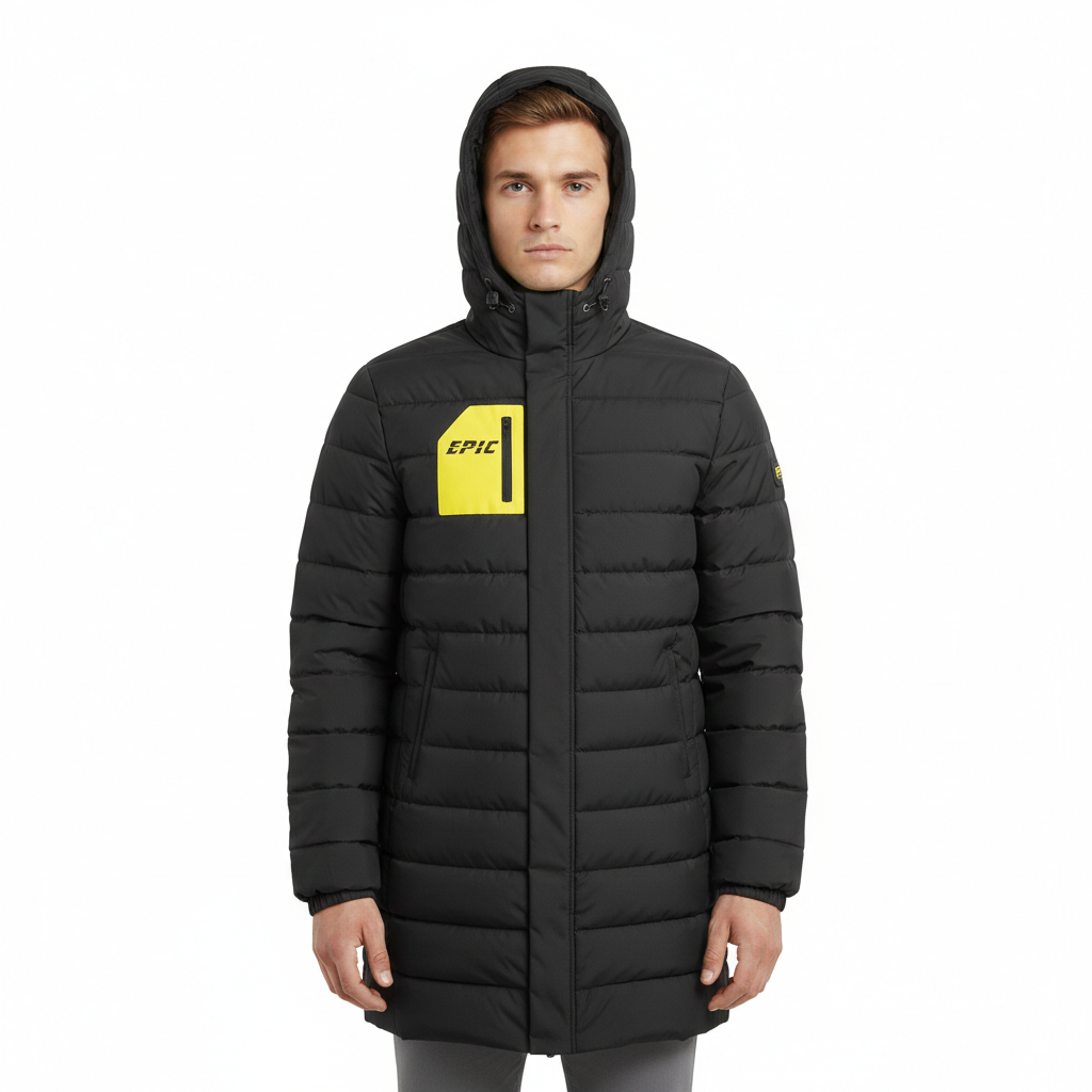 Black Long Puffer Jacket