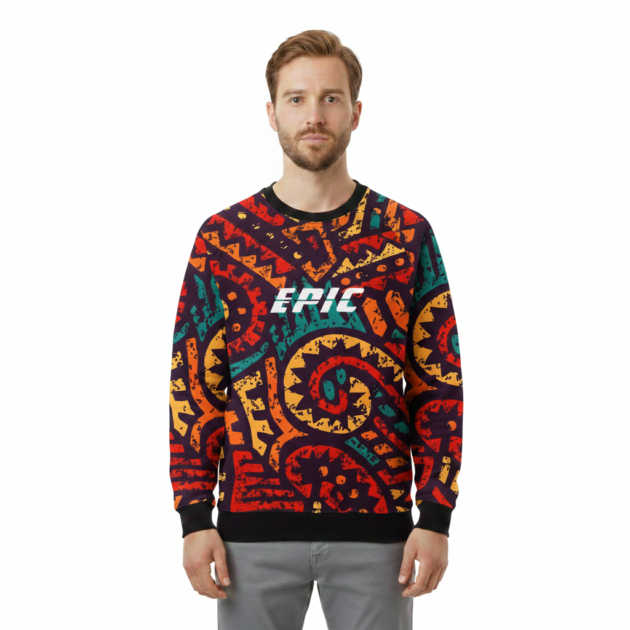 Ethnic Seamless Sweat Shirt